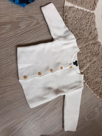Gilet blanc 12 mois