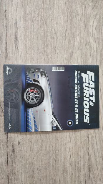 Fascicule numéro 11 n°11 seul sans pièce Nissan Skyline GT-R R34 Fast & Furious de Brian O'Conner 1/