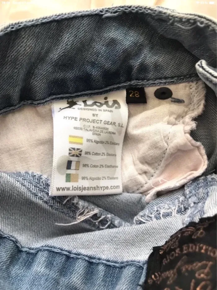 Bermuda en jean taille 34 Lois Jeans - photo numéro 7