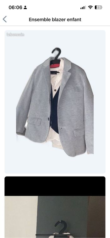 Lot blazer et gilet enfant