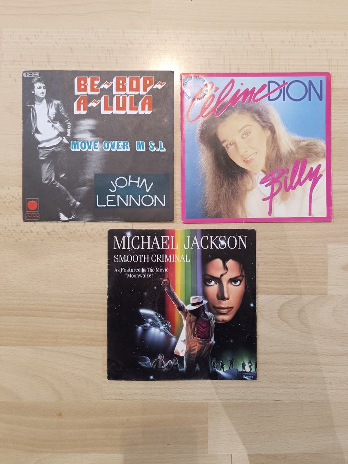 Lot de 3 vinyles 45T