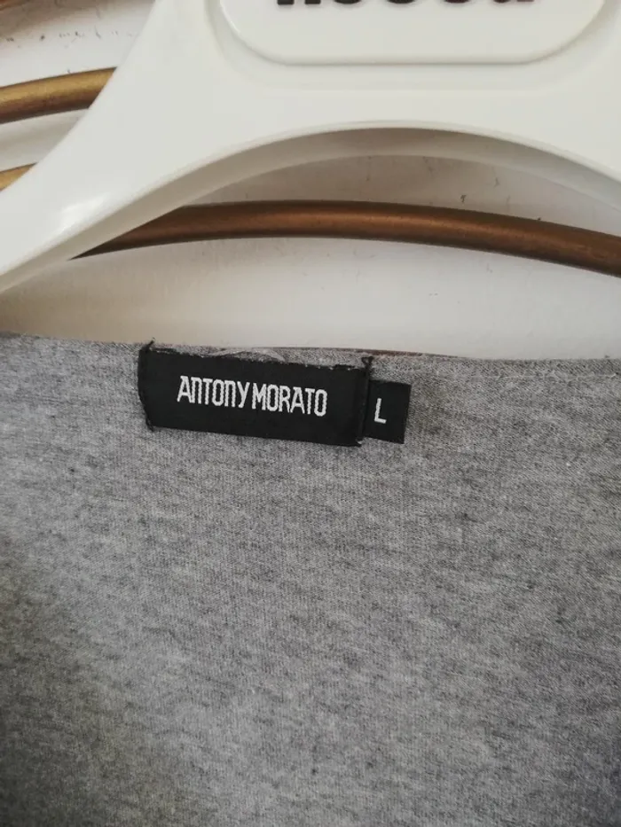 Tshirt manches longues gris chiné Antony Morato Taille L - photo numéro 4