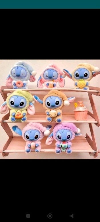 Peluche doudou porte-clé Labubu Stitch neuf