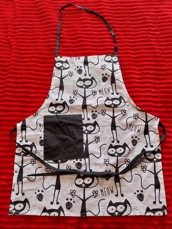 Tablier chat noir