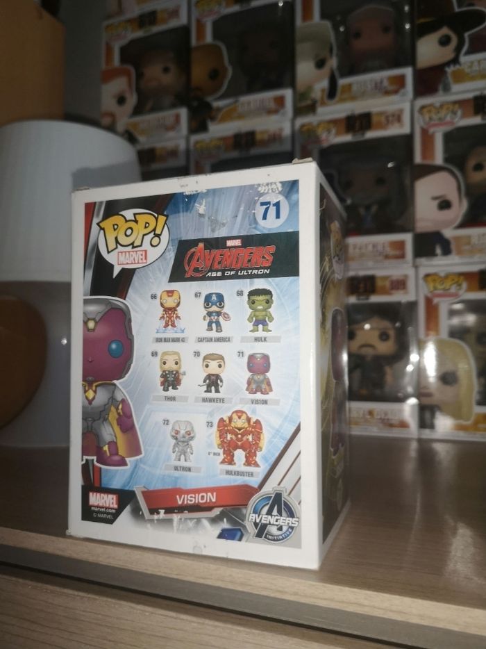 Funko pop Marvel Avengers Age of ultron 71 Vision (Transparent) Vaulted - photo numéro 3