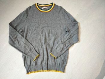 Pull homme gris