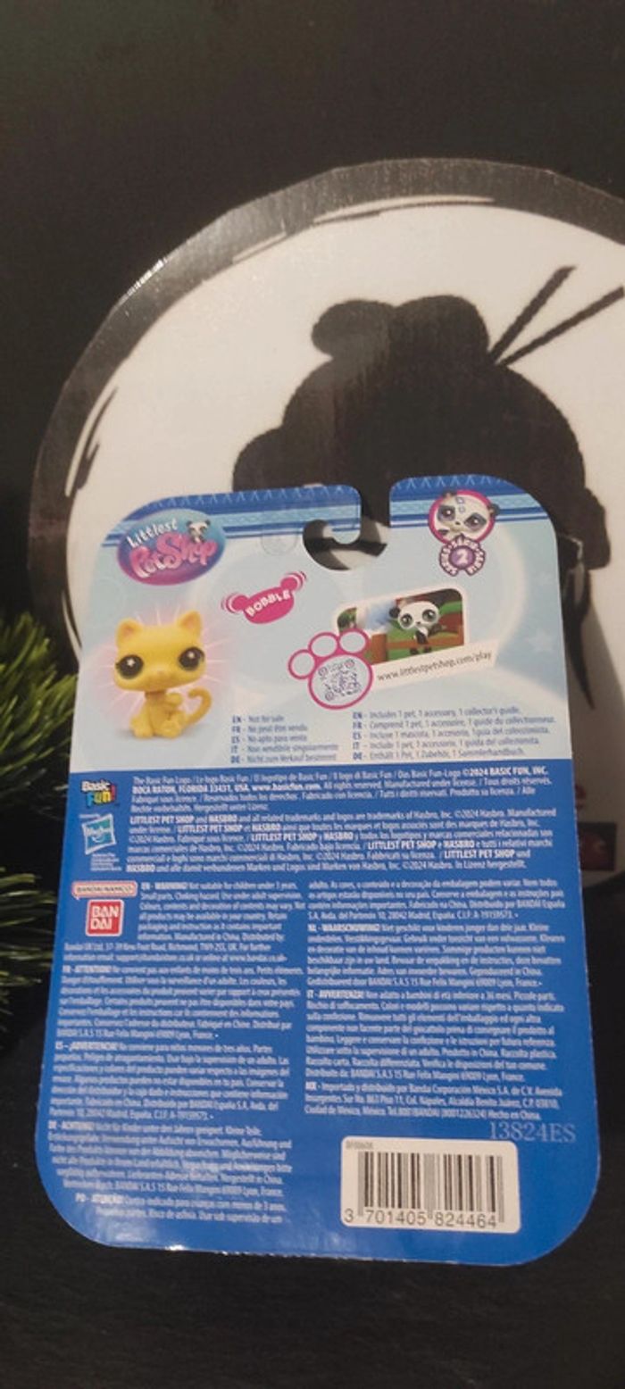 Littlest Petshop LPS Pet Shop Nib Moc Cat Yellow Frech Exclusive Promotional G7 - photo numéro 3