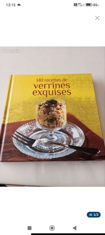 Vend recette de verrines esquisse 