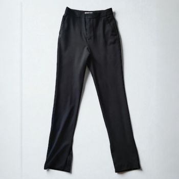 Pantalon noir taille S/36 Zara fendu style chic