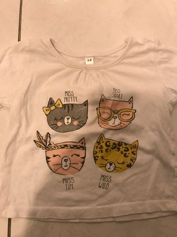 Tee shirt manches longues chats