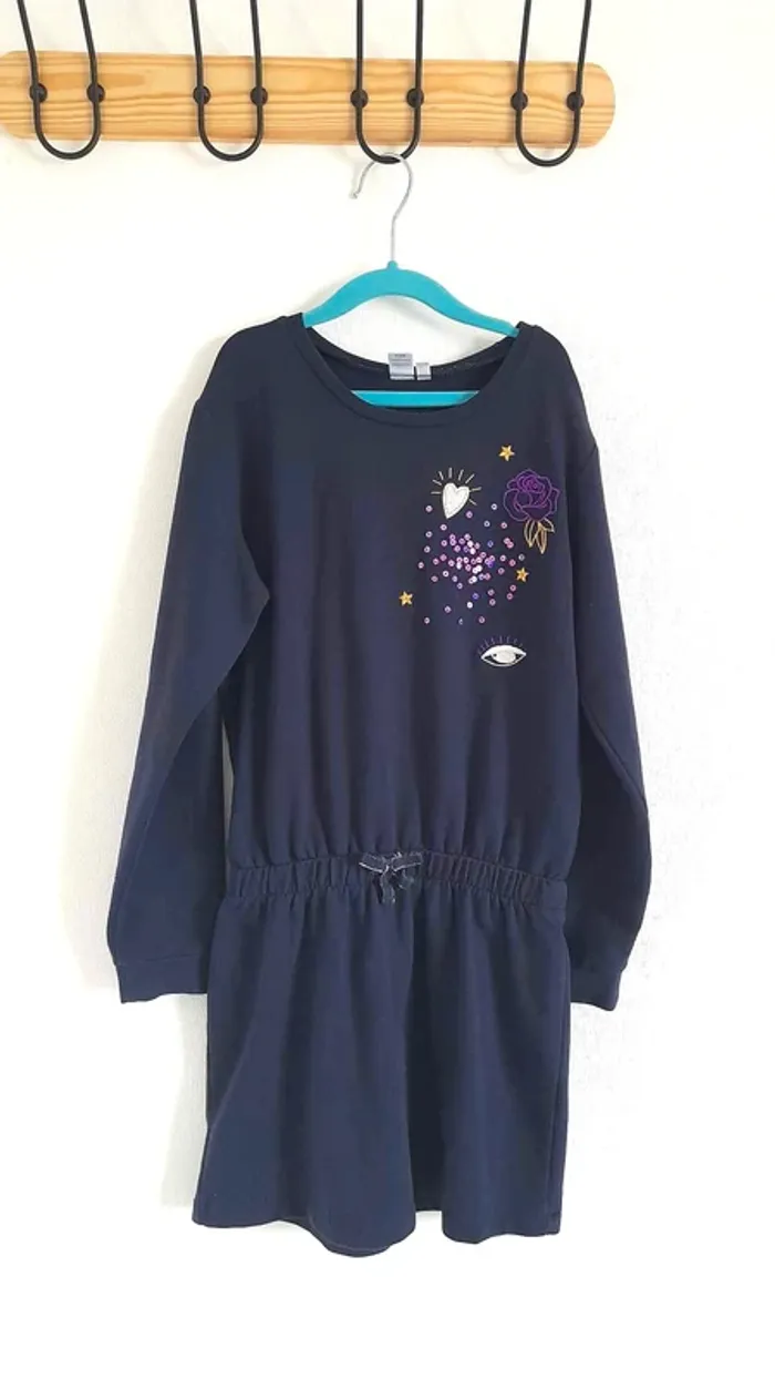 Robe Pull bleu marine Z kids taille 10 ans
