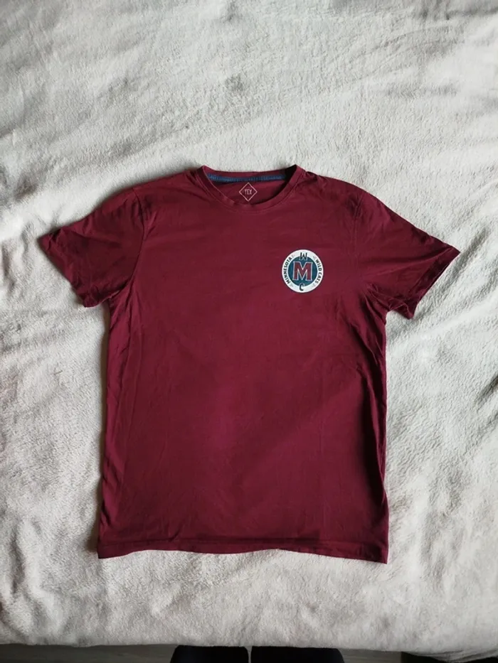 T-shirt homme Tex grenat taille M