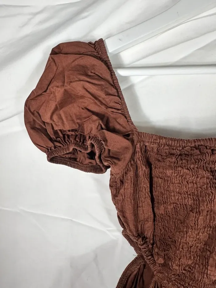 Petite robe marron Bershka - photo numéro 4