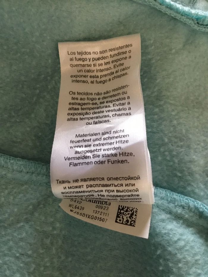 Veste polaire pour femme Columbia menthe taille M 124 - photo numéro 14