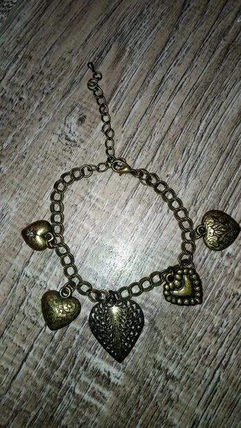 bracelet pampilles coeurs