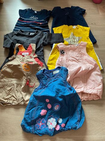 Lot de robe bébé fille 9 mois