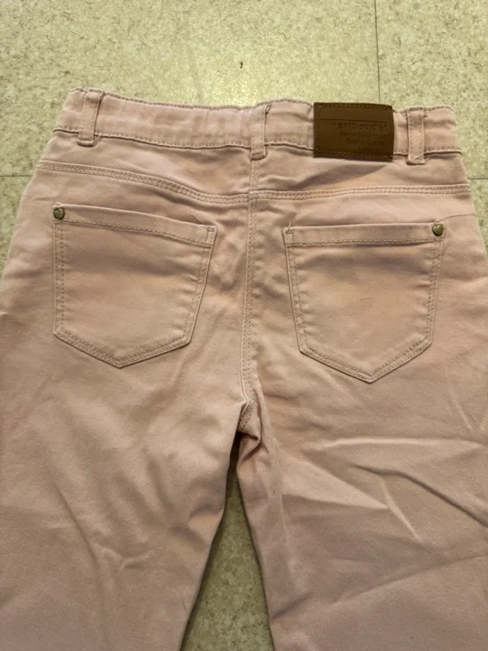 Pantalon court rose poudré fille - photo numéro 4