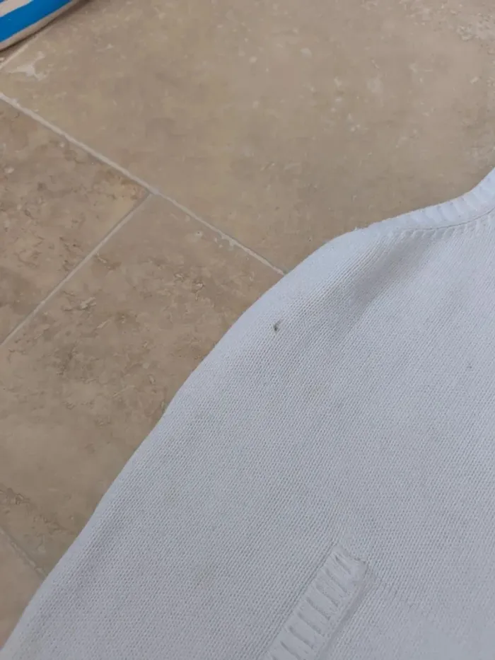 Pull sans manche femme XL blanc Lauren Ralph Lauren tâches - photo numéro 5