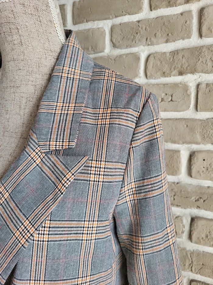 Veste blazer à carreaux Prince-de-Galles Daphnea - photo numéro 4