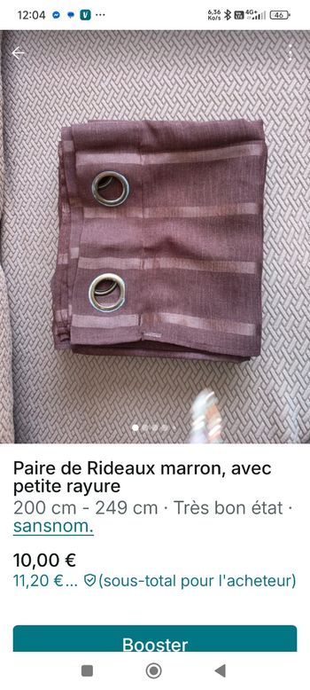 Paire de rideaux