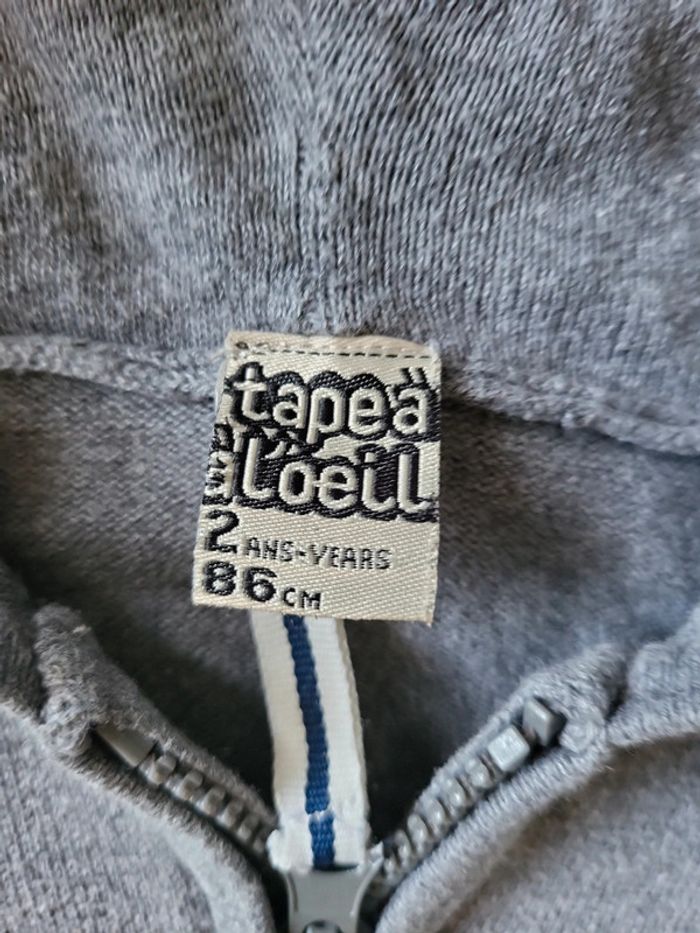 Gilet à capuche tape à l œil 2ans - photo numéro 2