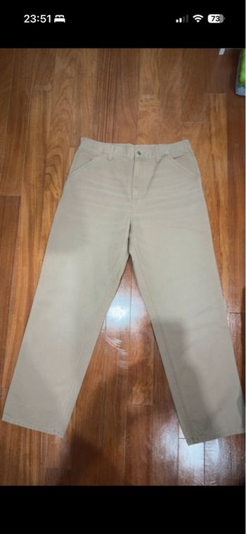 Jean carhartt style baggy double knee pant