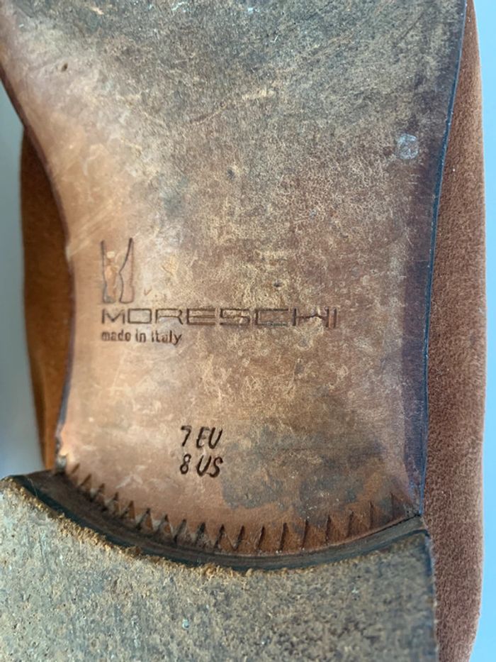 Mocassin homme en daim Moreschi T41 - photo numéro 5