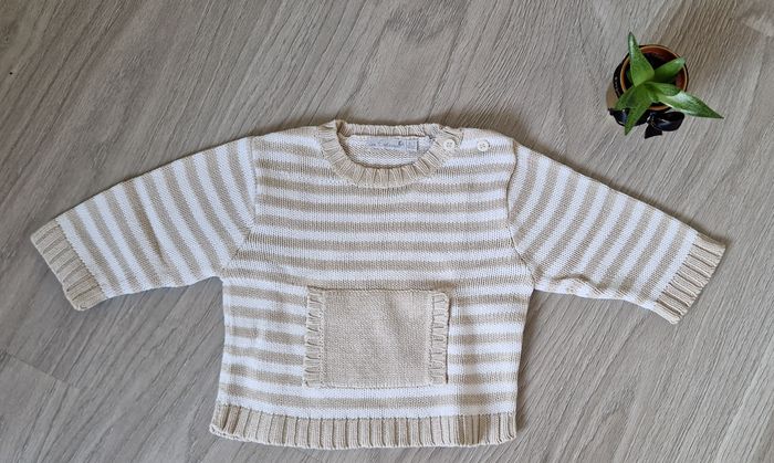 Pull rayé - In Extenso - T. 12 mois