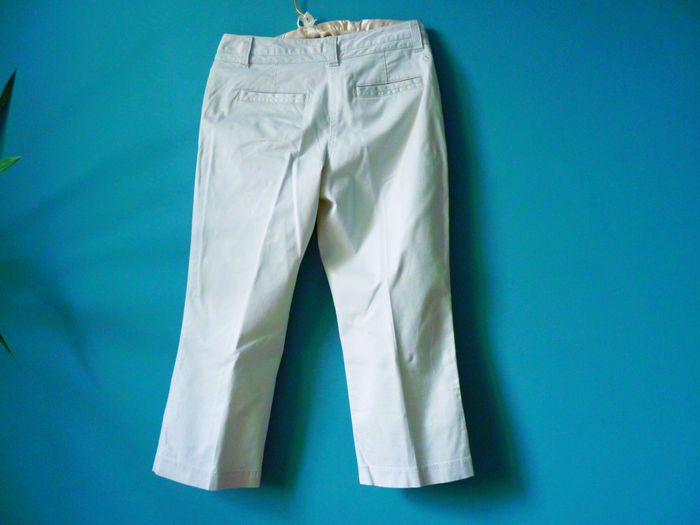 Pantalon Femme Aigle pantacourt blanc casse 36 S TBE - photo numéro 3
