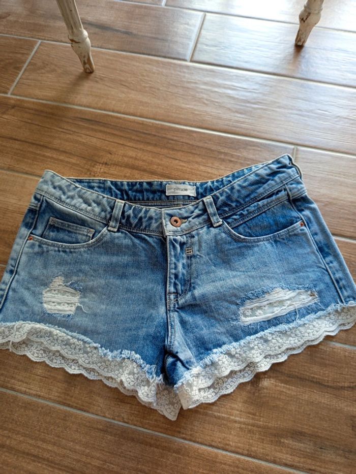 Short jean et dentelle Pimkie