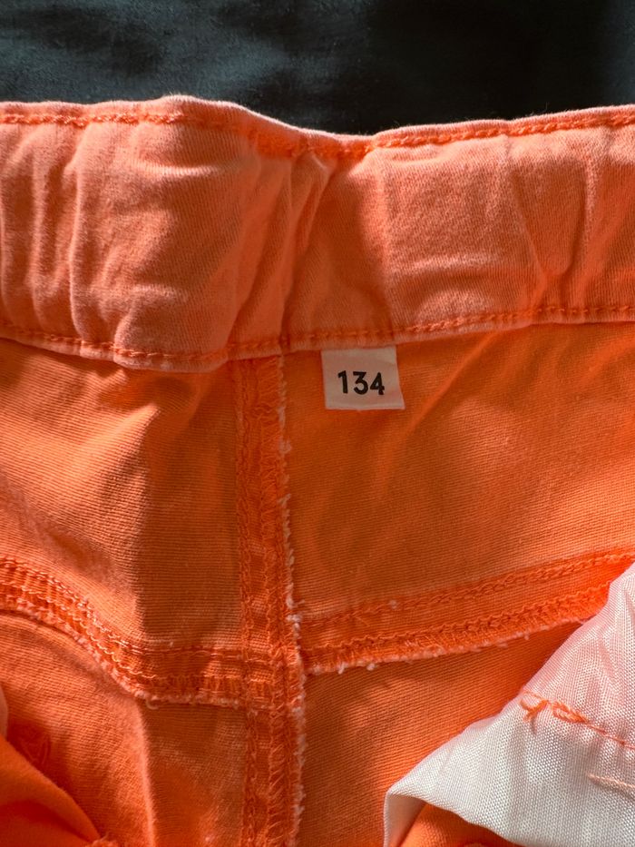 Short pression orange 134cm 9 ans - photo numéro 3