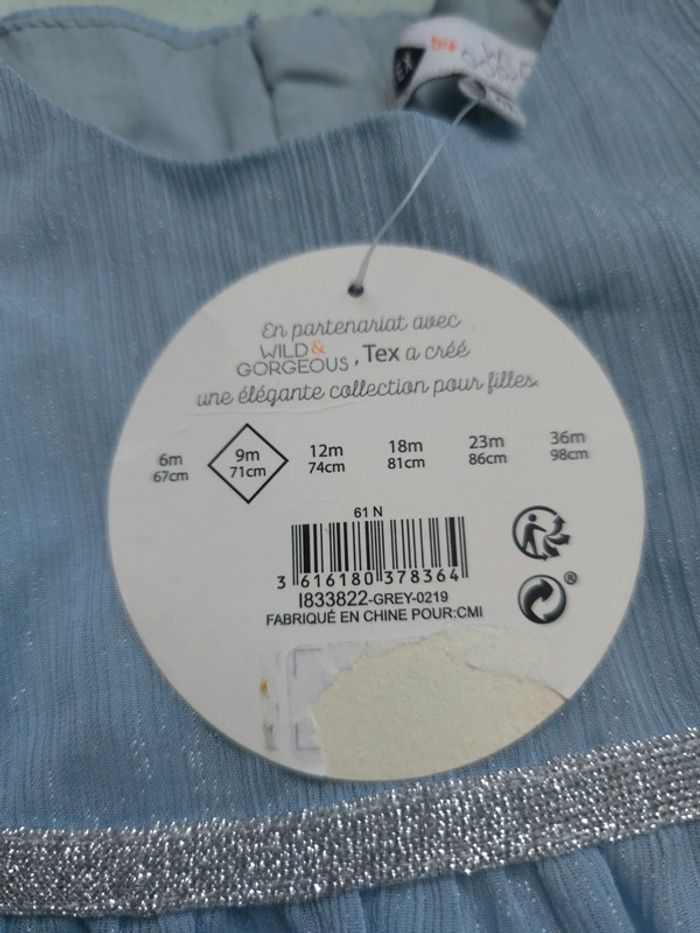 Magnifique robe fille taille 9 mois neuve - photo numéro 7
