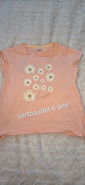 Tee-shirt manches courtes vertbaudet 6 ans