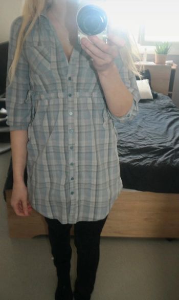 Tunique chemise robe carreaux h&m - Dressing trié par tailles