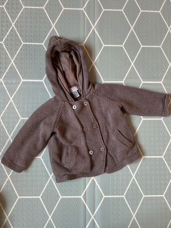 Gilet marron taupe bébé cyrillus