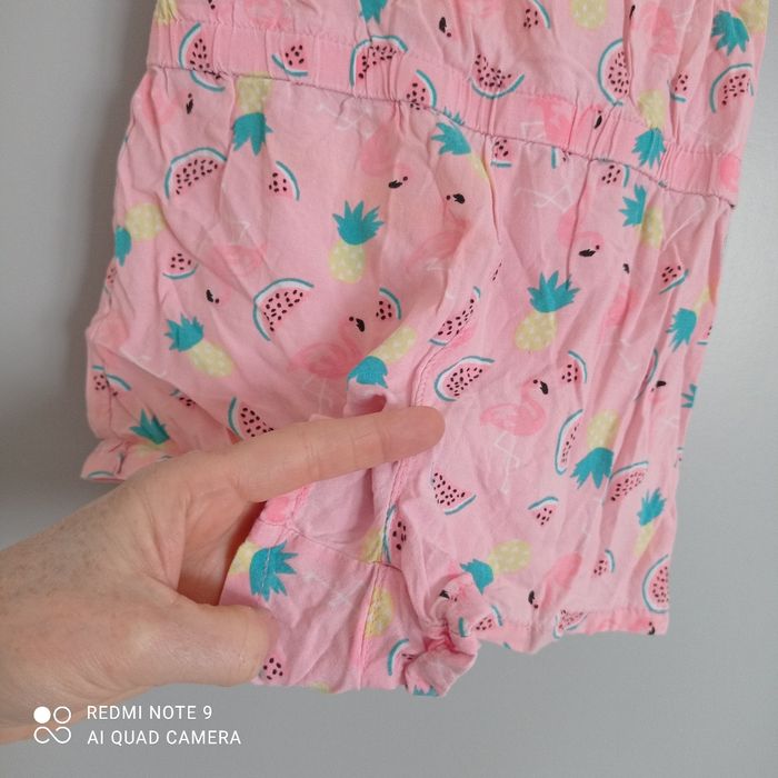 Combishort rose à motifs 4ans - photo numéro 4