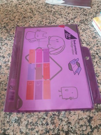 Protége cahier avec rabat