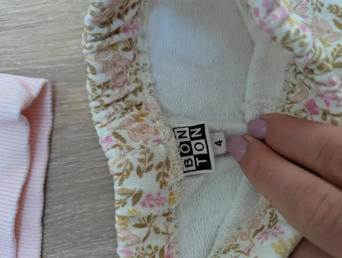 Ensemble jogging bonton fleuri et cœurs 4 ans - photo numéro 6