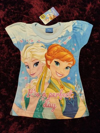 t-shirt la reine des neiges anna elsa disney