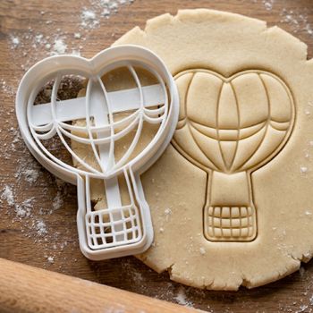Emporte-pièce Montgolfière Cœur pour Biscuits, Sablés et Pâte à Sucre
