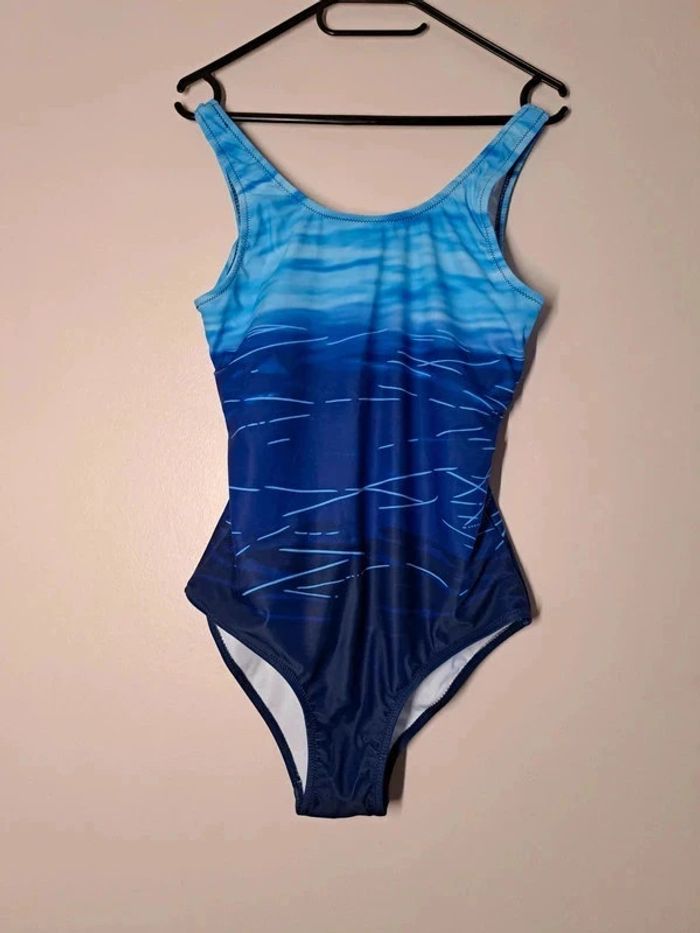 Maillot de bain bleu et noir M