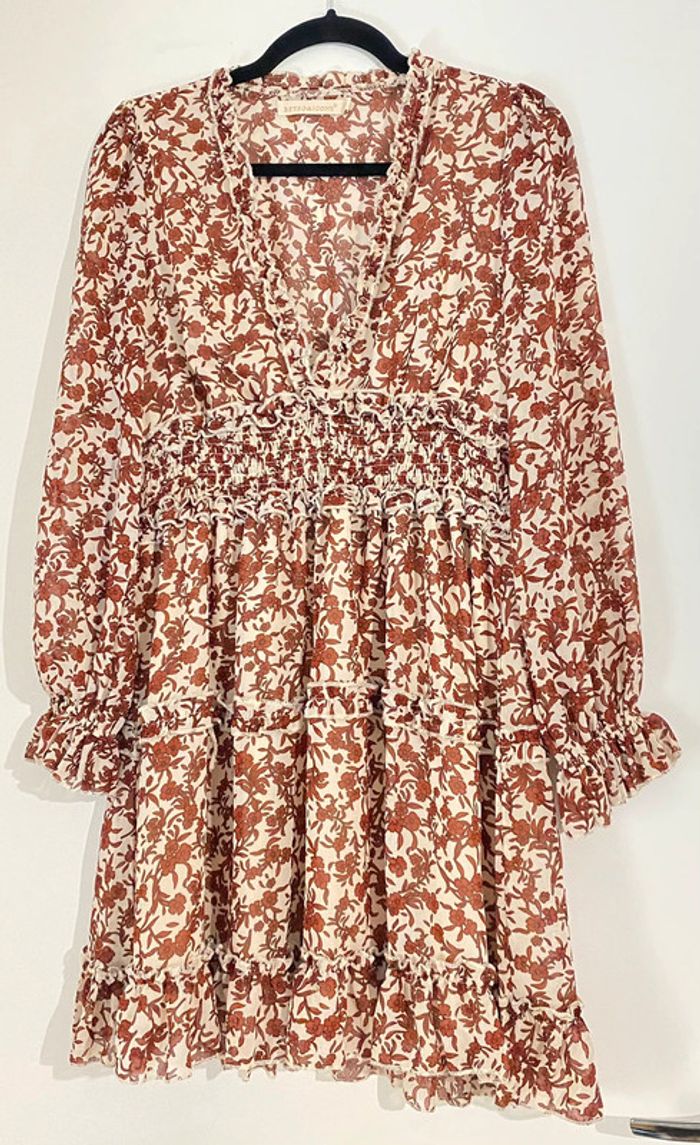 Robe Fleurie Avec Volant Taille S-M