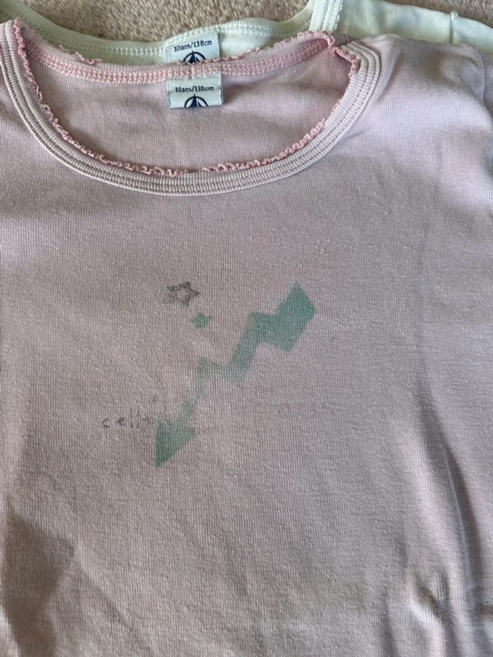 2 t-shirts petit bateau 10 ans - photo numéro 6