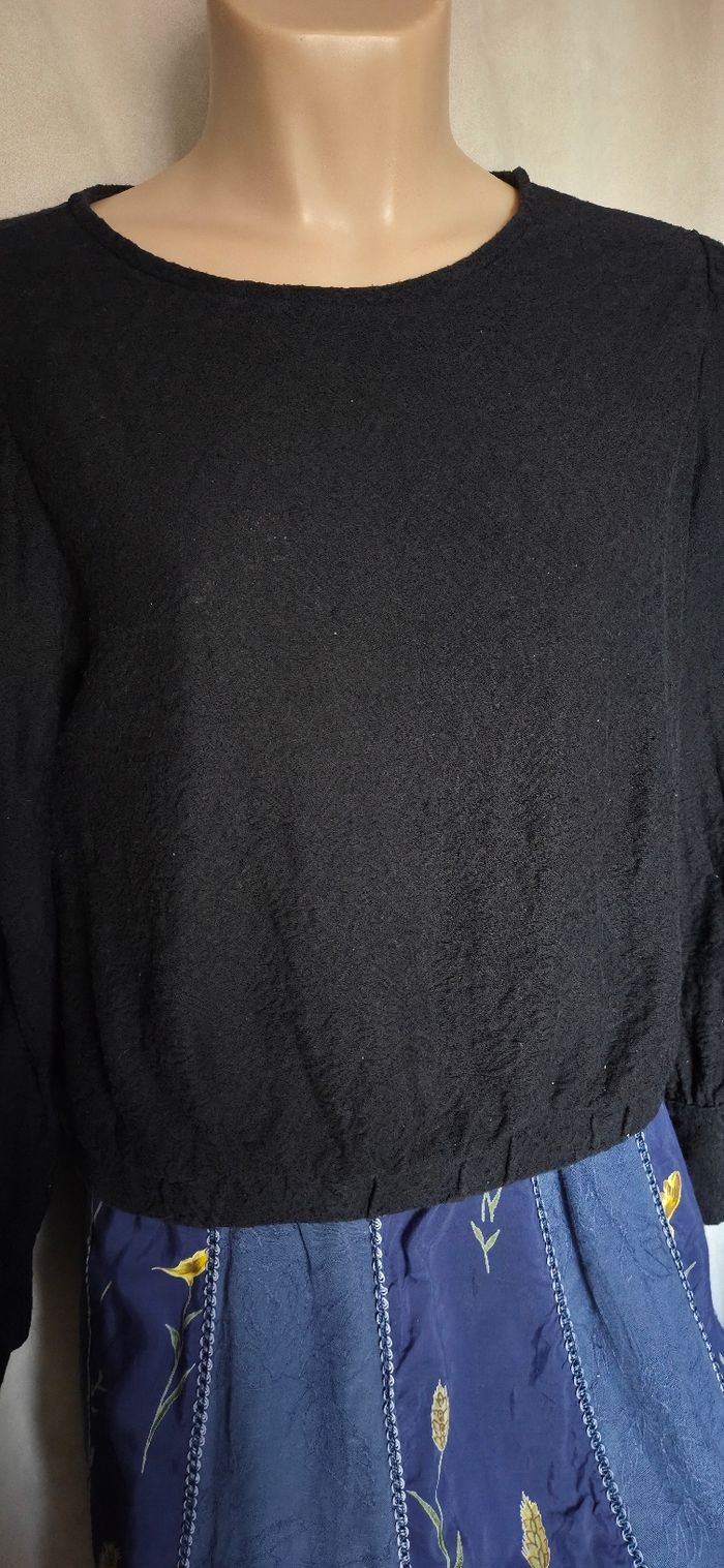 Pull brodé noir 40 promod - photo numéro 3
