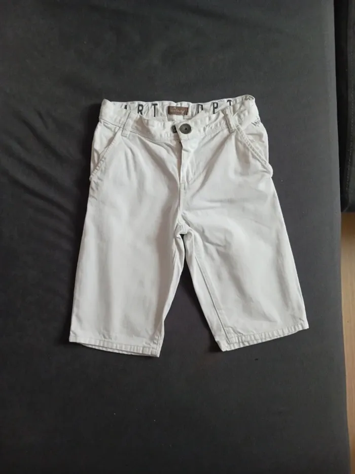 Bermuda / short fille été jean blanc 8 ans Jean Bourget