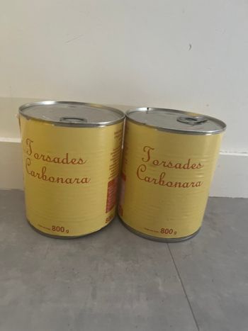 Lot conserve torsade carbonara