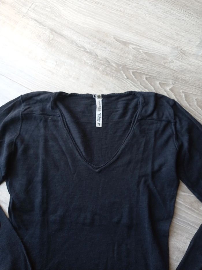 Pull fin col v - photo numéro 4