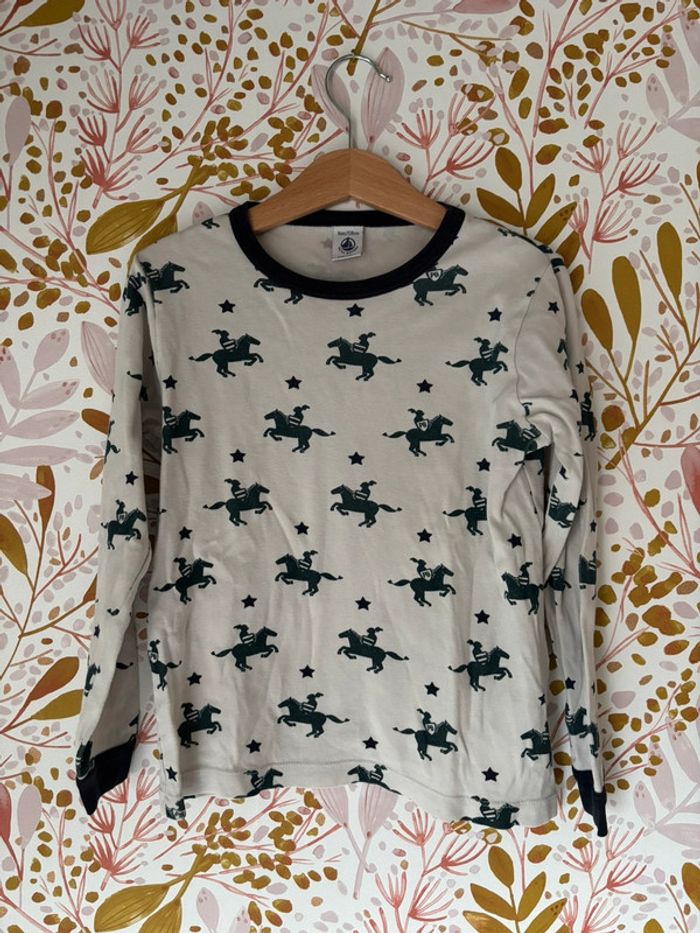 Maillot de corps tee shirt manches longues petit bateau