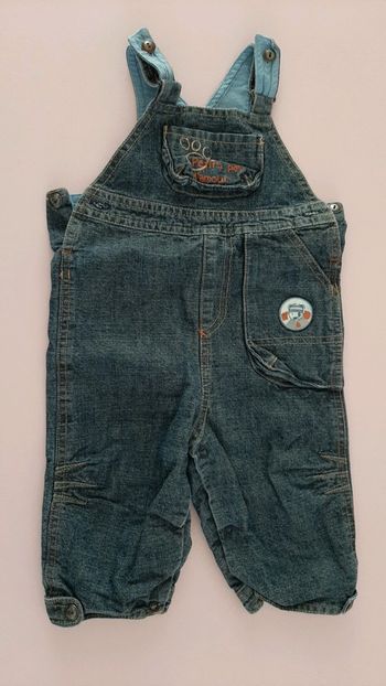 Salopette jean bébé garçon 6 mois aubisou