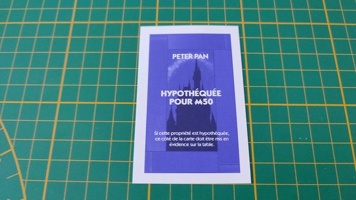 Titre de propriété Peter Pan pièce détachée jeu de société Monopoly Disney éditions Hasbro #B94 - photo numéro 2
